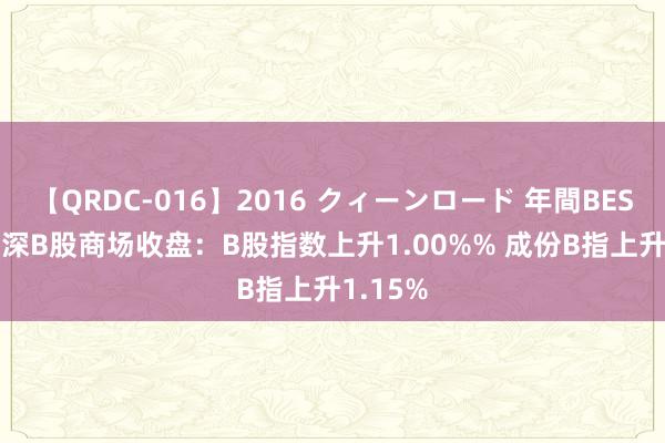 【QRDC-016】2016 クィーンロード 年間BEST10 沪深B股商场收盘：B股指数上升1.00%% 成份B指上升1.15%